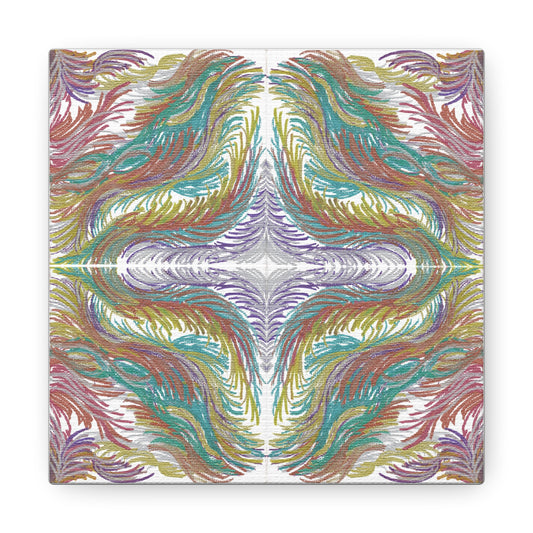 Space Feathers 4 Variation 1 Caden Caraco Canvas Gallery Wrap