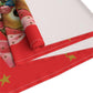 Reindeer Gold Stars Retro Red Christmas Print Home Decor Cotton Poly Table Runner