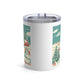 Winter Village Town Retro Christmas Print Stainless Steel Tumbler 10oz