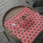 Merry Christmas Wreath Pink Retro Christmas Print Holiday Gift Wrap Paper - Glossy Or Matte