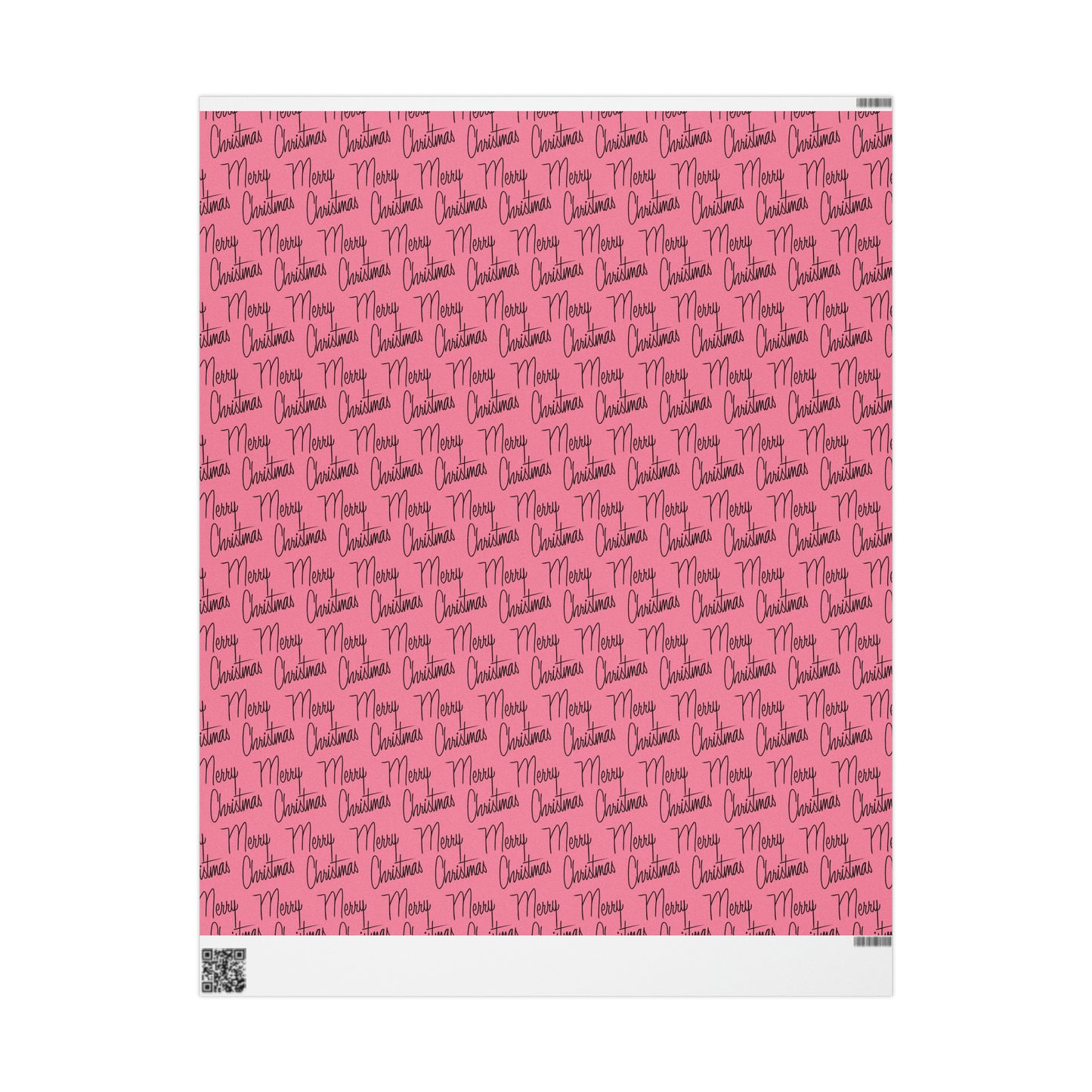 Merry Christmas Pink Mid Century Retro Christmas Print Holiday Gift Wrap Paper - Glossy Or Matte