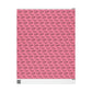 Merry Christmas Pink Mid Century Retro Christmas Print Holiday Gift Wrap Paper - Glossy Or Matte