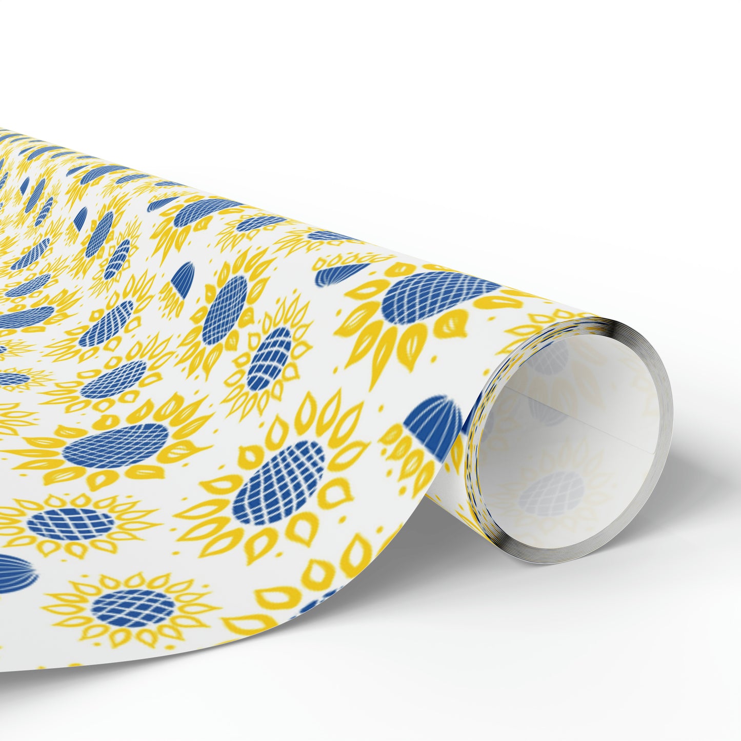 Ukranian Sunflowers Spring Print Holiday Gift Wrap Paper - Glossy Or Matte