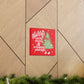 Merry Everything And A Happy Always Cute Christmas Tree Retro Style Christmas Canvas Gallery Wrap