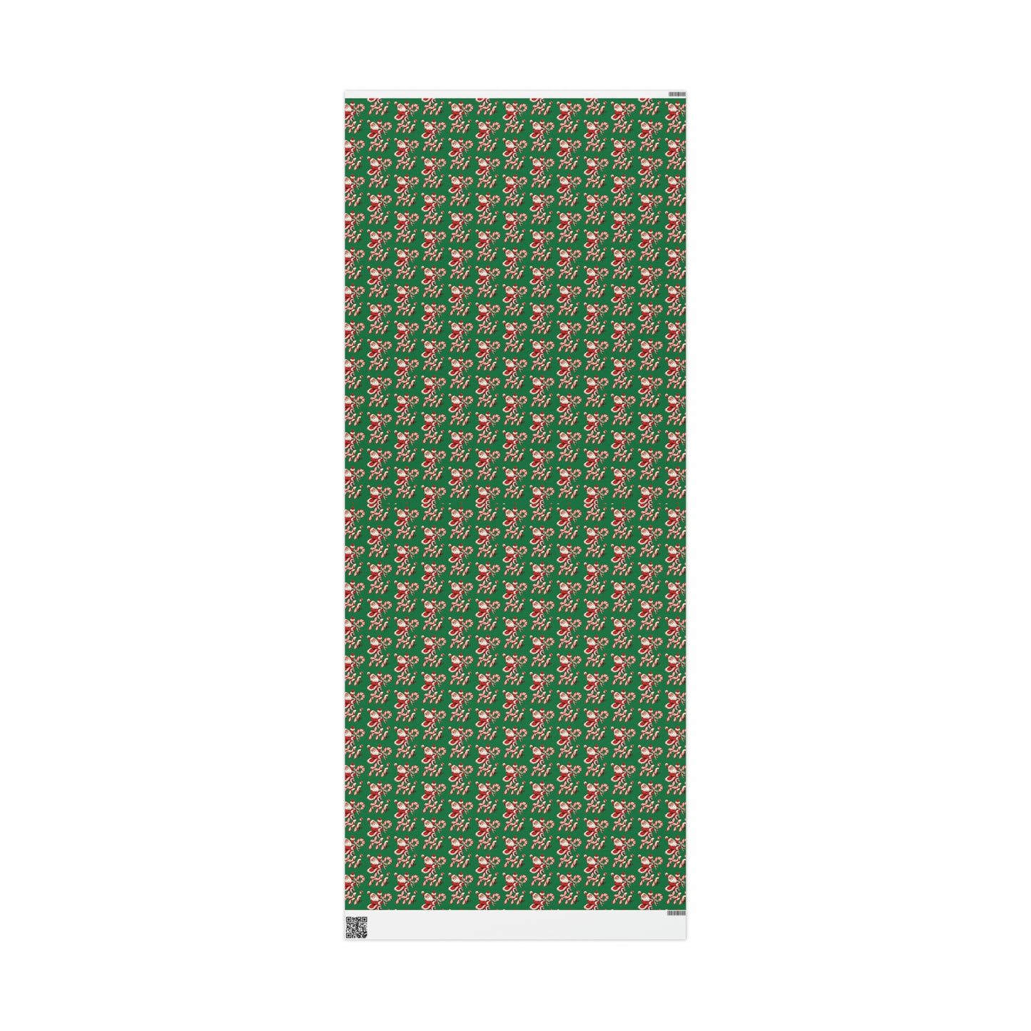 Hi Santa On Candy Cane Retro Christmas Print Holiday Gift Wrap Paper - Glossy Or Matte