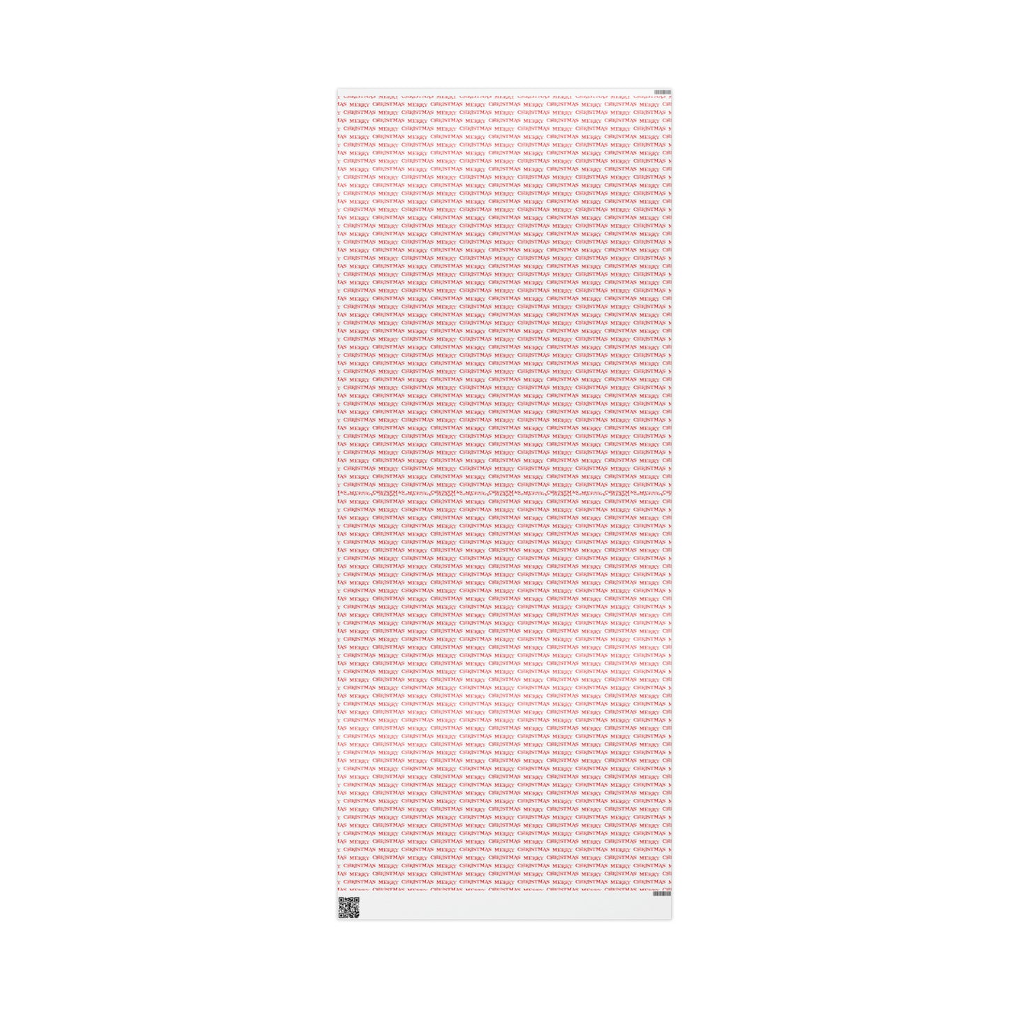 Merry Christmas Red And White Atomic Retro Style Christmas Holiday Gift Wrap Paper - Glossy Or Matte