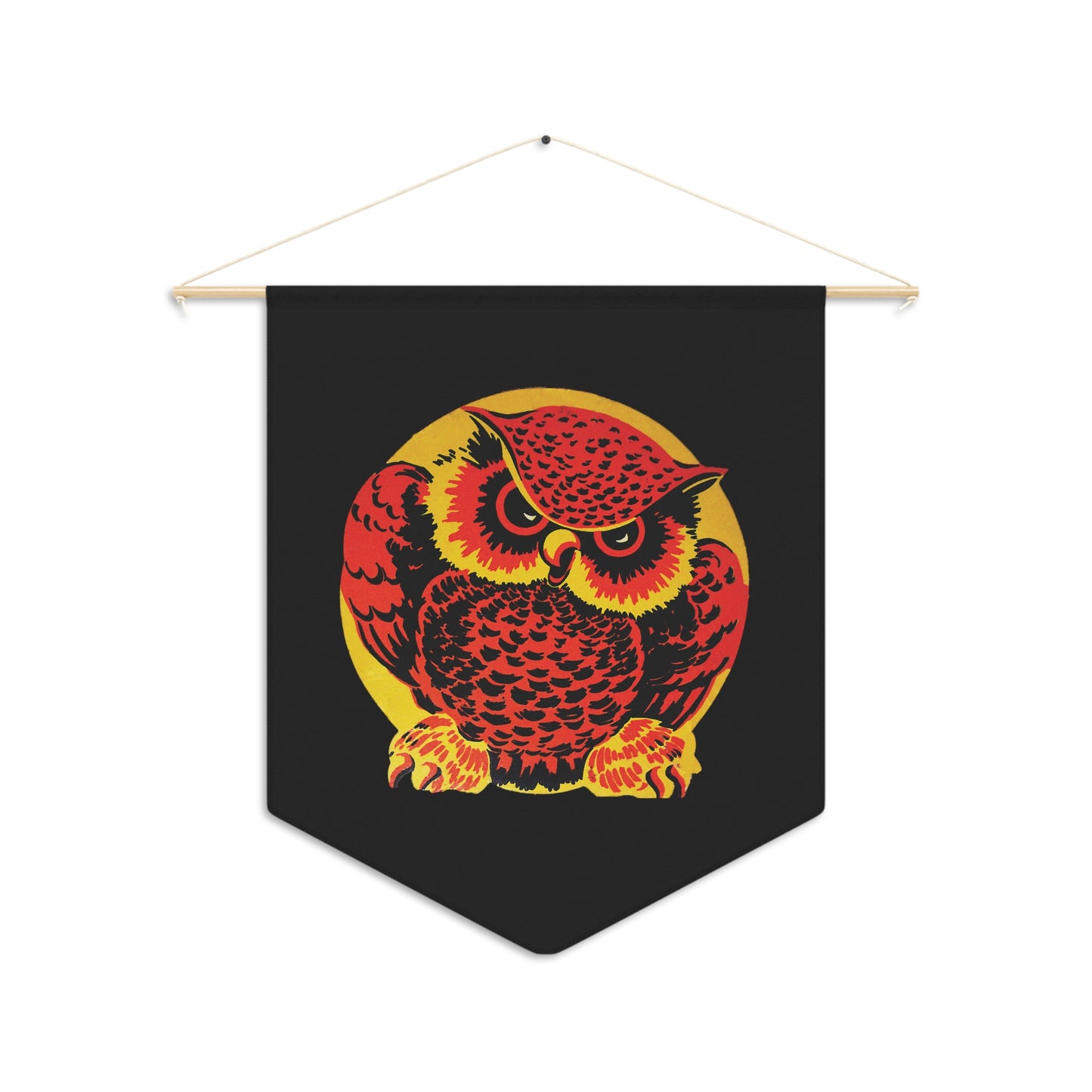 Halloween Owl Retro Halloween Print Decor Print Wall Hanging Banner Flag