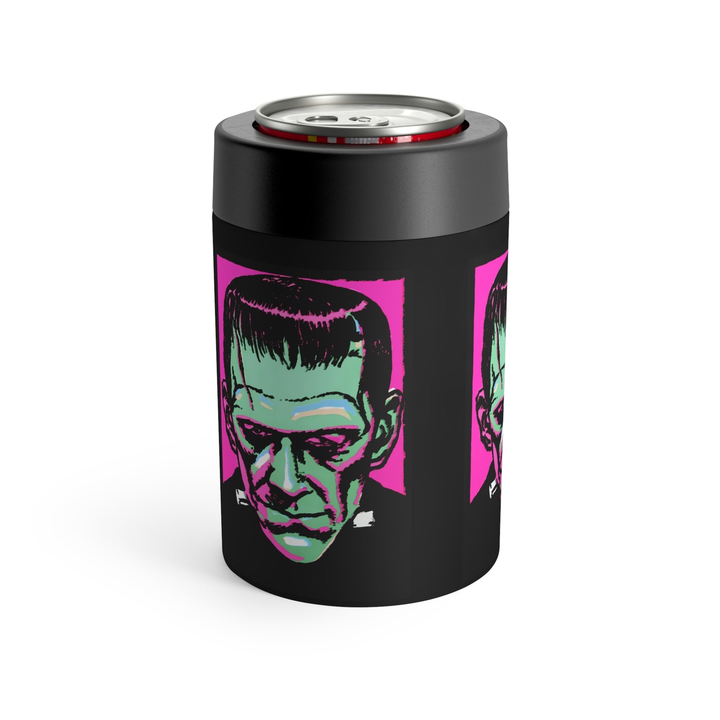 Frankenstein Monster Retro Halloween Print Stainless Steel Can Holder