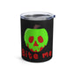 Bite Me Poison Apple Halloween Black Stainless Steel Tumbler 10oz