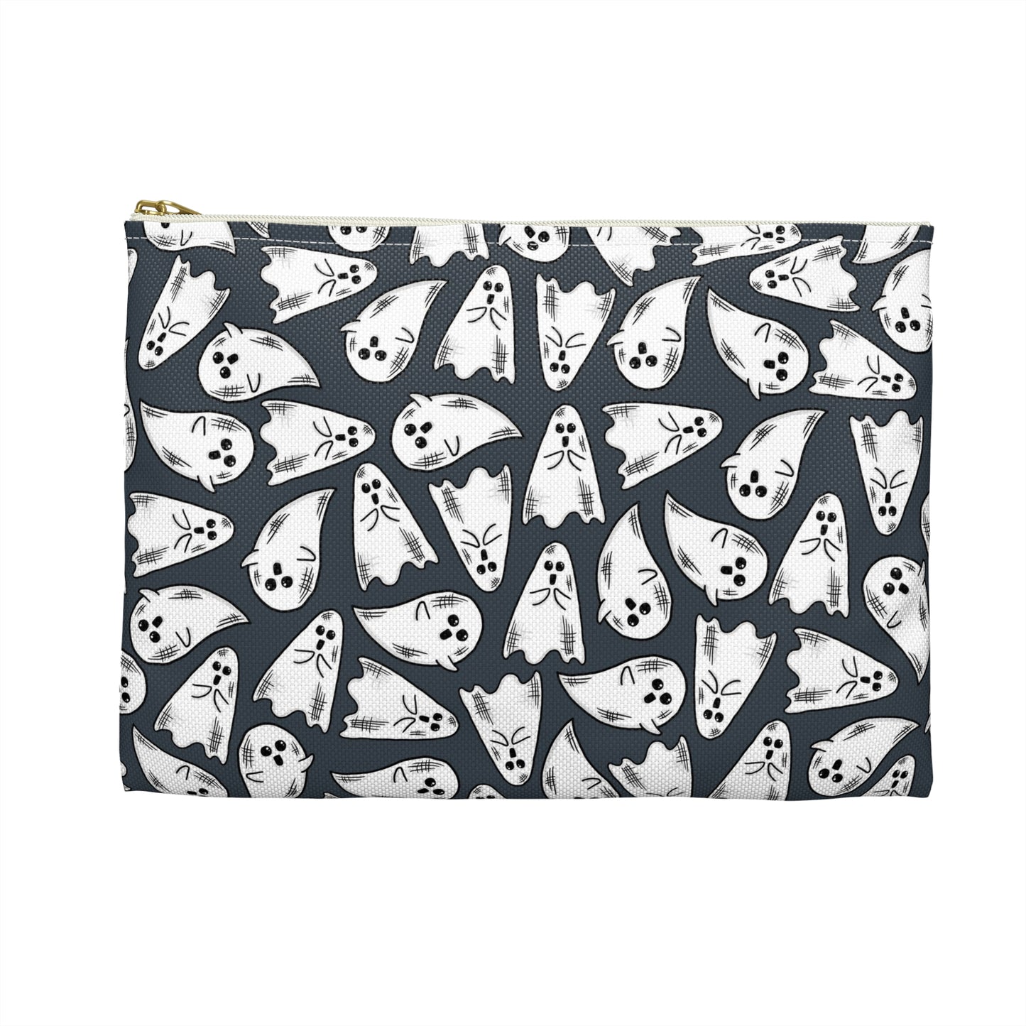 Cute Halloween Ghosts Print Polyester Accessory Pouch Travel Bag