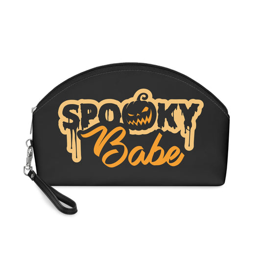 Spooky Babe Black Halloween Travel Cosmetic Makeup Bag