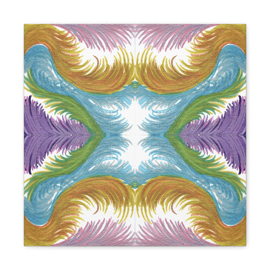 Lyran Feathers Variation 2 Caden Caraco Canvas Gallery Wrap