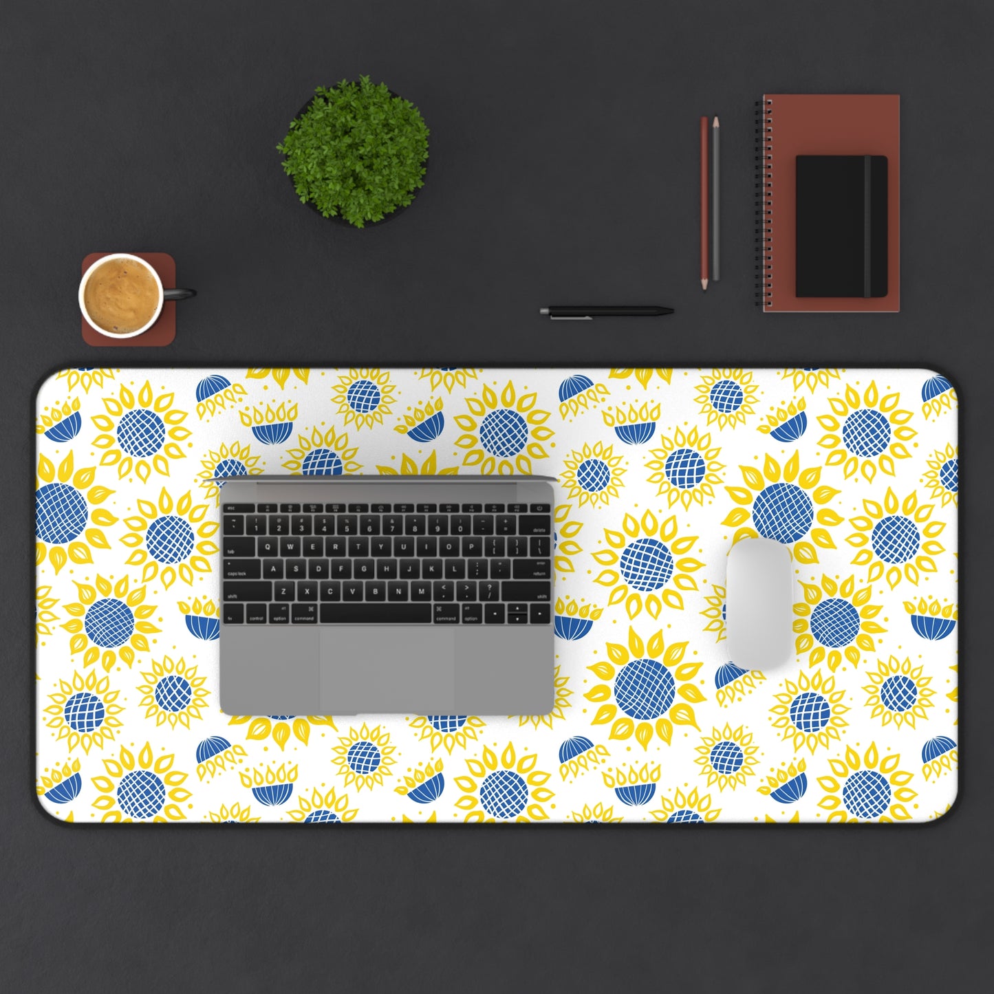 Ukranian Sunflowers Desk Mat - 3 size options