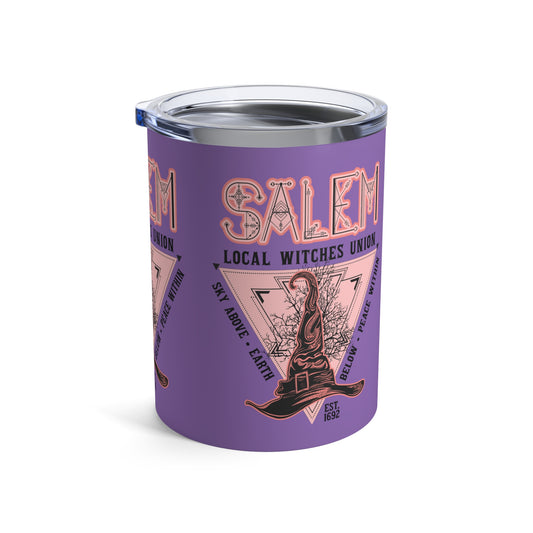 Salem Local Witches Union Halloween Purple Stainless Steel Tumbler 10oz