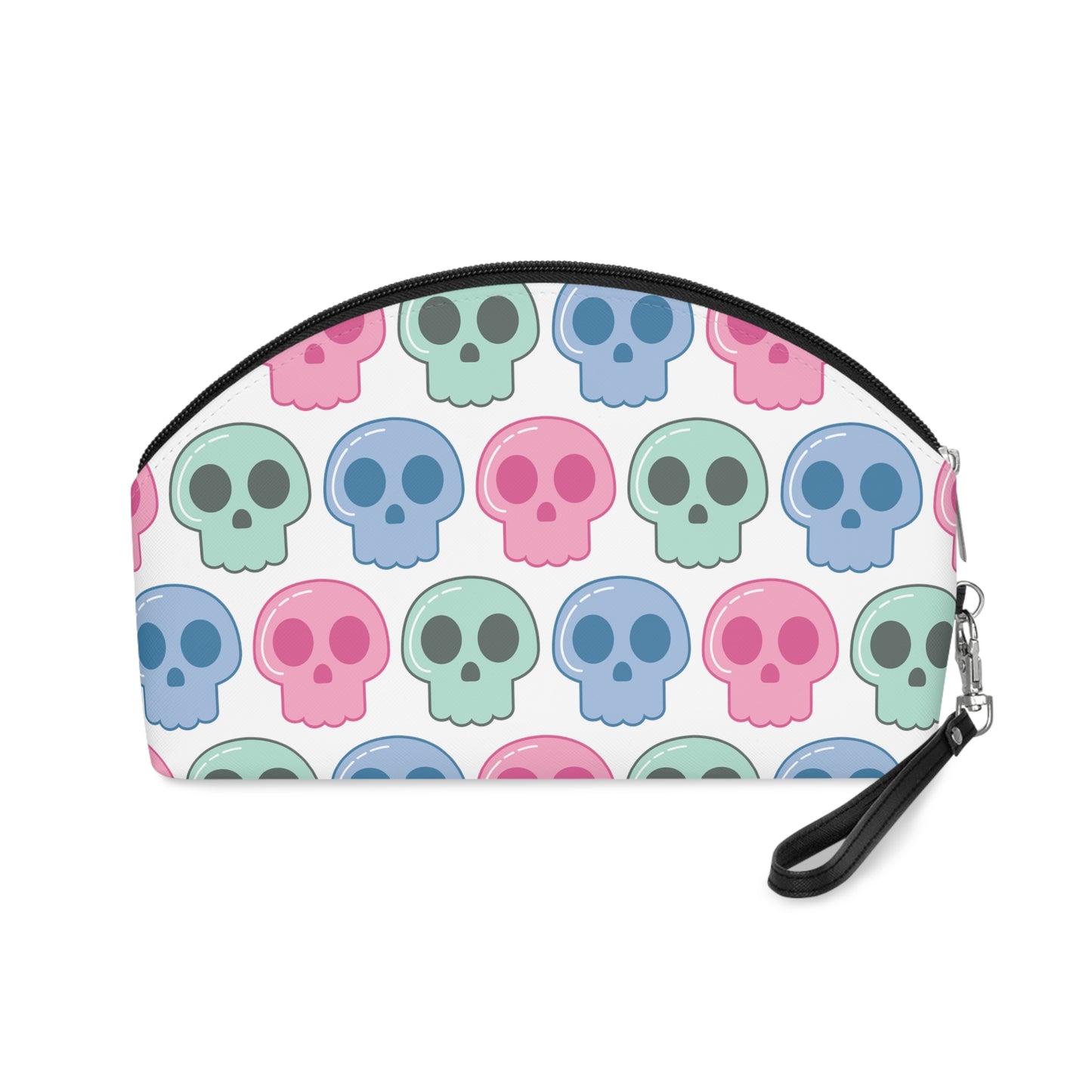 Pastel Skulls Halloween Travel Cosmetic Makeup Bag