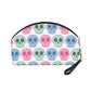 Pastel Skulls Halloween Travel Cosmetic Makeup Bag