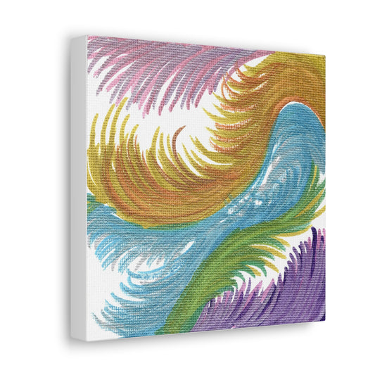 Space Feathers Caden Caraco Canvas Gallery Wrap