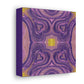 Purple Love Frequency Mosaic Caden Caraco Canvas Gallery Wrap