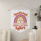 Teaching Is A Work Of Heart Print Wall Hanging Banner Flag