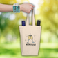 Mimosas Wine Bottle Holder Bag Sunday Brunch Double Bottle Canvas Bag Atomic Era Retro Style