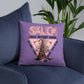 Salem Witches Union Purple Square Pillow