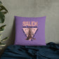 Salem Witches Union Purple Square Pillow