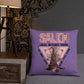 Salem Witches Union Purple Square Pillow