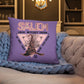 Salem Witches Union Purple Square Pillow