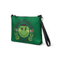 Frankenstein Vibes Halloween Retro Style Green Crossbody Bag Purse