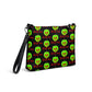 Snow White Evil Queen Bite Me Poison Apple Halloween Black Crossbody Bag Purse