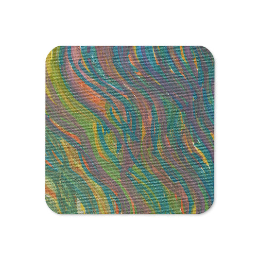 Solar Winds 5 Caden Caraco Art Cork-back Coaster