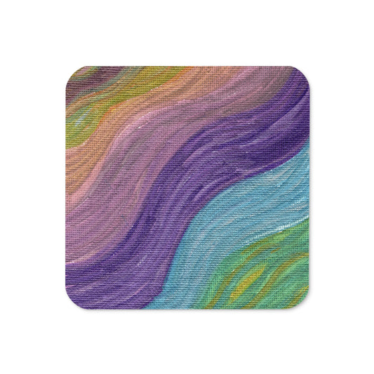 Solar Winds Rainbow 6 Good Vibrations Rainbow 6 Caden Caraco Art Cork-back Coaster