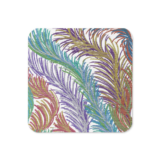 SpaceFeathers 2 Caden Caraco Art Cork-back Coaster