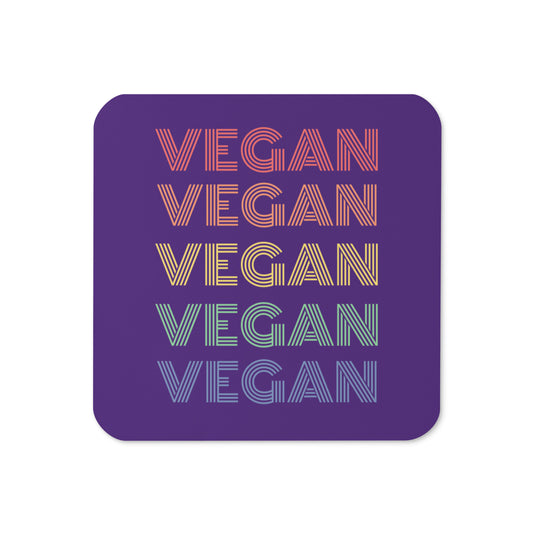 Vegan Purple Cork-back Coaster