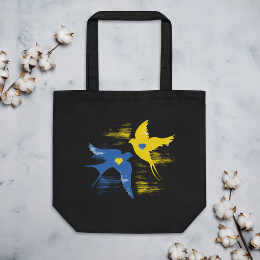 Ukraine Doves Eco Cotton Tote Bag