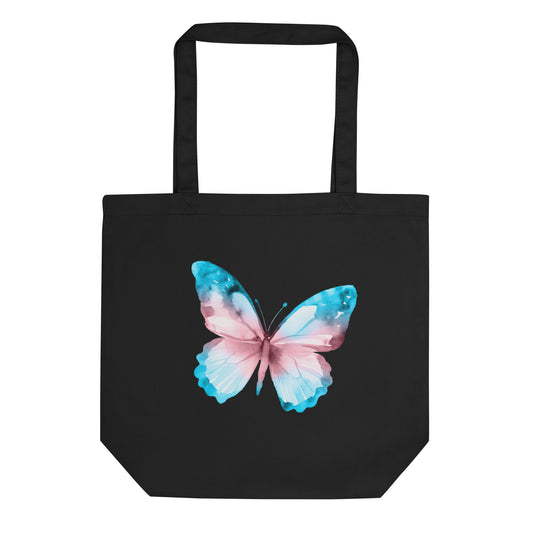 Butterfly Trans Pride Eco Cotton Tote Bag