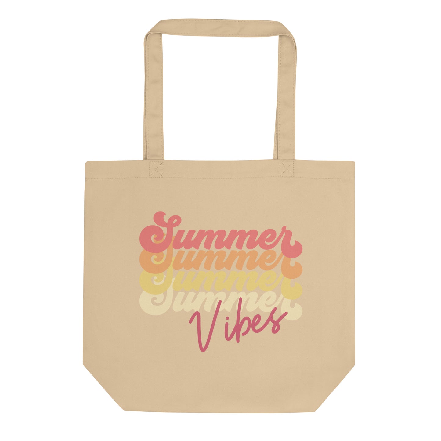 Retro Summer Vibes Eco Cotton Tote Bag