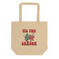 Tis The Season Retro Style Christmas Eco Cotton Tote Bag