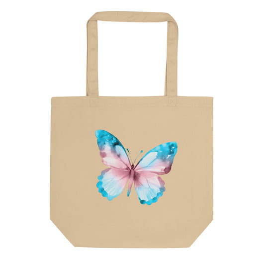 Butterfly Trans Pride Eco Cotton Tote Bag