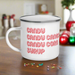 The Elf Four Food Groups Christmas Hot Chocolate Camping Enamel Mug