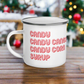 The Elf Four Food Groups Christmas Hot Chocolate Camping Enamel Mug