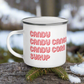 The Elf Four Food Groups Christmas Hot Chocolate Camping Enamel Mug