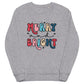 Merry And Bright Christmas Retro Style Unisex Organic Sweatshirt