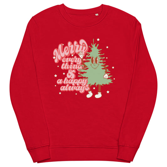 Merry Everything And Happy Always Christmas Tree Sweatshirt