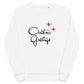 Christmas Greetings Starburst Retro Christmas Style Unisex Organic Sweatshirt