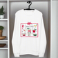 Christmas Cocktails Mid Century Retro Style Christmas Unisex Organic Sweatshirt