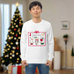 Christmas Cocktails Mid Century Retro Style Christmas Unisex Organic Sweatshirt