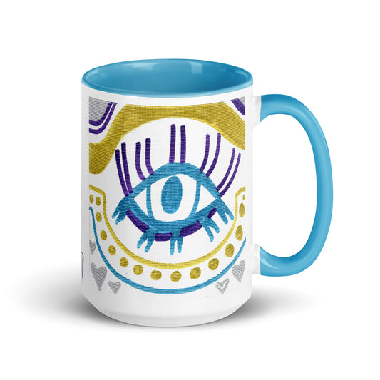 Modern AE Caden Caraco Art Lined Glossy Coffee Mug