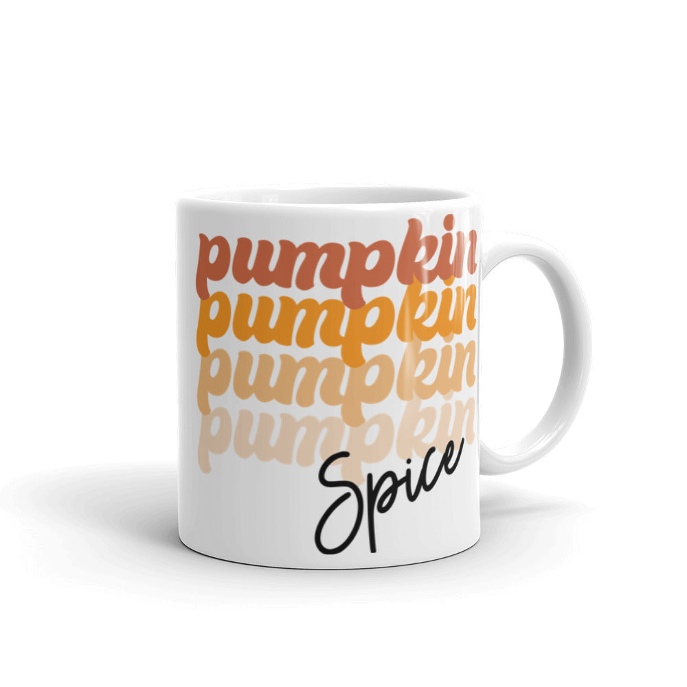 Pumpkin Spice White Glossy Mug