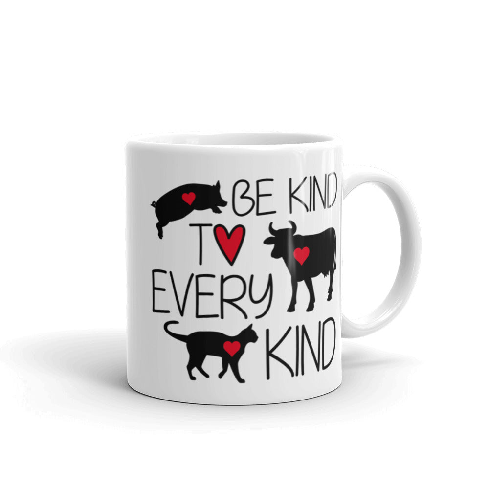 Be Kind To Every Kind Vegan Glossy Mug